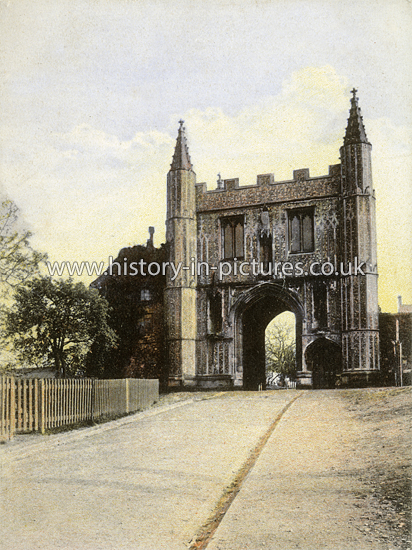St John's Abbey Gate, Colchester, Essex. c.1905